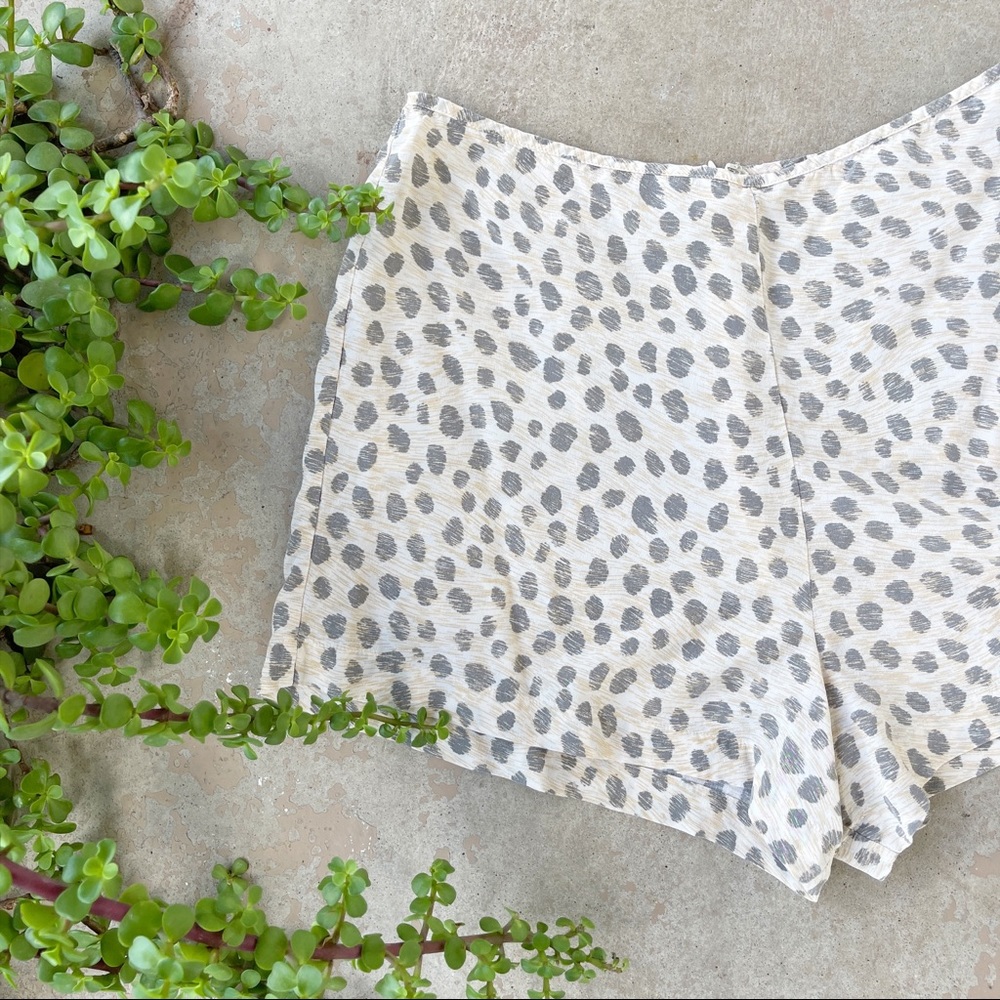 Equipment Lewis Silk Leopard Print Shorts
